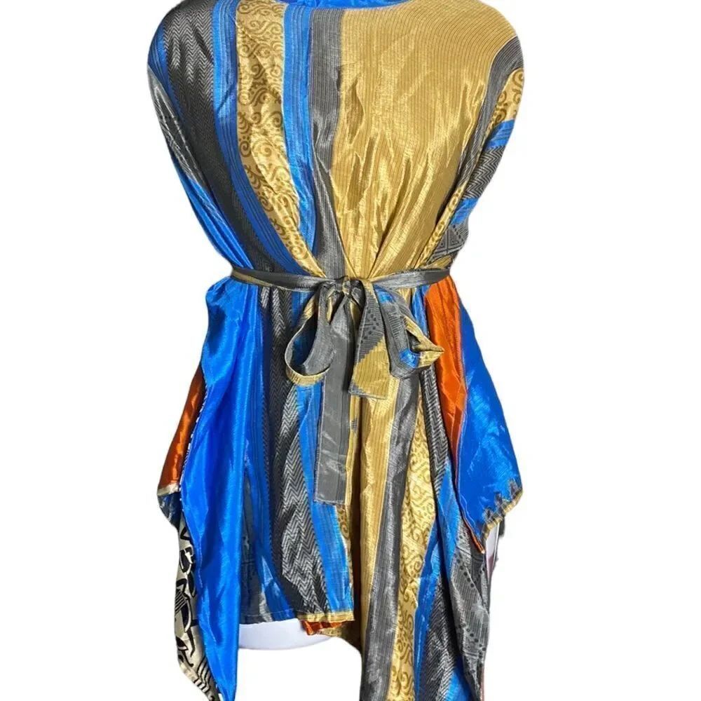 New With Tags WEVEZ Silk Wrap Magic Sari Skirt